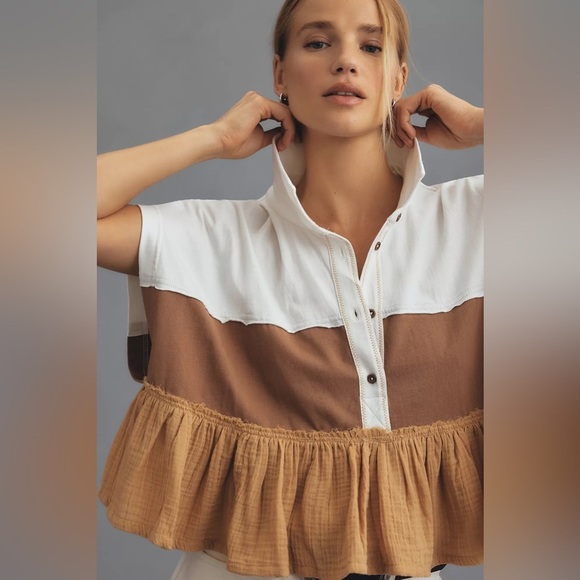 NWT Pilcro Bonfire Rugby Top - Picture 3 of 5